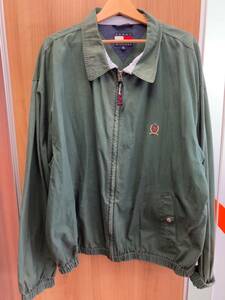 TOMMY HILFIGER| Tommy Hilfiger | blouson | moss green | drizzler jacket sport jacket |90s|XXL size | moss green 