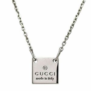  Gucci колье серебряный 223514 новый товар произведена отделка Ag 925 S разряд GUCCI. орнамент plate Logo 