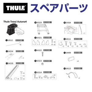 TH1500054499 THULE スペアパーツ マウントトラック エンドキャップ 4コ入り (ルーフトップテント Thule Tepui Autana4) 送料無料