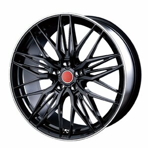 19インチ VOLTEC ボルテック EURO MESH BK/FP ブラックFポリッシュ ホイール4本セット19-8.0+38/+45 アルファード 法人送料無料