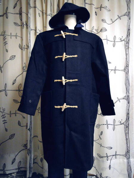 90's デッドストック (オリジナルチーベット)ロング ダッフルコート /モンゴメリー”Montgomery”NAVY 送料込