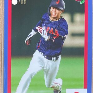 topps WBC2023 侍ジャパン 中野拓夢 88枚限定シリアル入りパラレル版