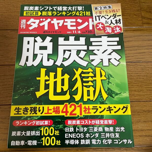 週刊ダイヤモンド 脱炭素地獄 2021年11月6日号 (ダイヤモンド社)
