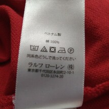 極美品PORO RALPH LAUREN ポロラルフローレンポロシャツ 赤　表示サイズS 日本サイズM_画像7