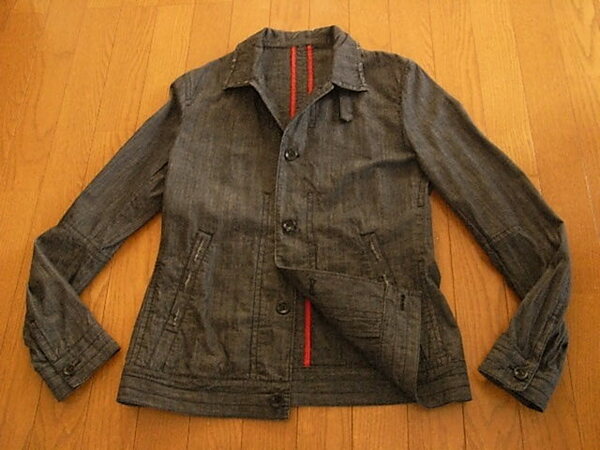 291295オム(パッゾ)かっこいいブルゾンジャケット ダークグレー系 サイズM