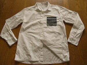 THE SHOP TK（タケオキクチ）かっこいい長袖ドレスシャツ　ホワイト　サイズXL