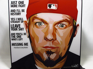 Art hand Auction [Neu Nr. 558] Pop-Art-Panel Fred Durst Limp Bizkit, Kunstwerk, Malerei, Porträt