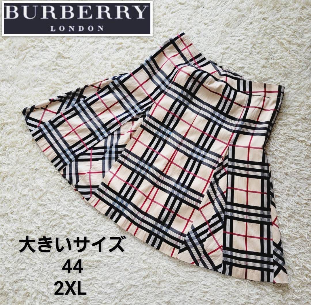 極美品】バーバリーロンドン/BURBERRY LONDON レース刺繍プリーツ