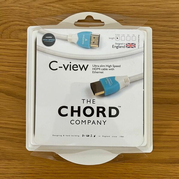 ③Chord C-View HDMIケーブル 0.75メートル