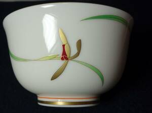香蘭社　湯呑　美しい蘭図の絵　最高峰　極上煎茶茶器　陶磁器研究