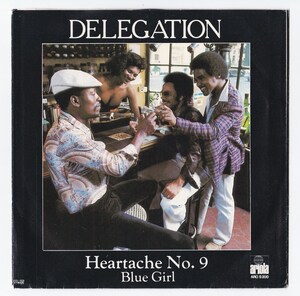 ダンクラ7inch★DELEGATION / Heartache No9 / Blue girl★スウェーデン盤・picture sleeve・Ariola★