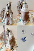 Lladro Set Three Wise Men - Collectible Figurines LLADRO リヤドロ 西洋美術 高級陶器の置物 中古原箱付き_画像3