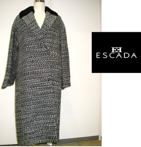 新品 ESCADA（エスカーダ）冬用　フォーマルコート　ロングコート　オーバーコート　チュニック柄　ブランド　コート　ジャケット