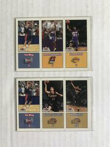 YAO MING　02-03 Fleer Tradition #285 & 295　ルーキーカード　2枚セット　