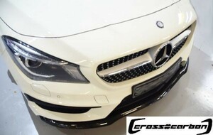 ●ベンツ C117/X117 CLA45 AMG用カーボンリップスポイラー/CLA/バンパーリップ/アンダーリップ/フロントバンパーリップ/メルセデスベンツ