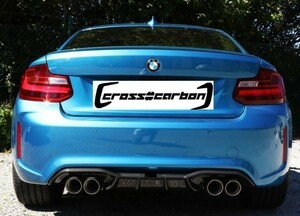 ●BMW F87M2用 AKRAデザインリアカーボンディフューザー /ディフェーザー/アンダーリップ/本物カーボン/クロスカーボン/整流効果/アクラポ