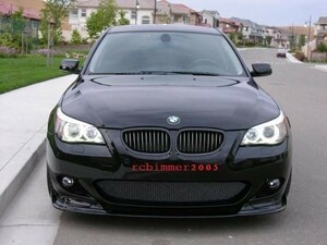 ●BMW E60/E61 5シリーズセダン /ツーリングMスポーツ用HAMフロントスポイラー/リップスポイラー/FRP/520/525/528/530/550/540/人気商品