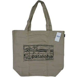 Patagonia Pataloha Carved Logo Canvas Bag Honolulu 新品　パタゴニア パタロハ トートバッグ Hawaii ハワイ ホノルル 限定 Tote