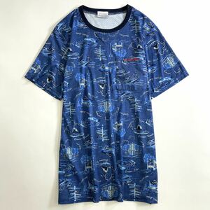 Ch10 Columbia コロンビア 半袖Tシャツ サイズL ブルー メンズ トップス カットソー ポケットTシャツ スポーツウェア ベトナム製 春夏