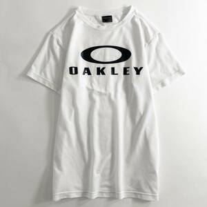 Ch10 OAKLEY オークリー 半袖Tシャツ サイズL ホワイト トップス カットソー スポーツウェア ベトナム製 Tee プリント クルーネック 春夏