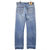 Bh25 27 《大きいサイズ》Levi's リーバイス501 ボトムス ジーンズ デニムパンツ ストレートデニム ダメージデニム メンズ 紳士服 W34_画像2