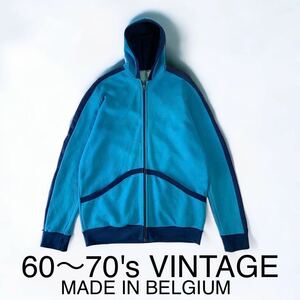 希少 60〜70's VINTAGE MEURIS ベルギー製 ジャージ パーカー トラックジャケット サイクルジャージ 60年代 70年代 ビンテージ 古着 輸入