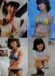 ☆★ 入手絶望的 08/07現在Yahooなし! 今見てもダントツ可愛い! 永遠のボインアイドル 河合奈保子 切り抜き 8P