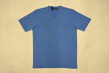 ダニエレフィエゾーリ VネックTシャツ XL ブルー DANIELE FIESOLI コットン 綿 半袖 青_画像1