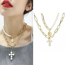 ★ オシャレ パール ネックレス ♪ ペンダント オシャレ チェーン 鎖骨 ネックレス レディース 可愛い アクセサリー 銀 a4_画像10