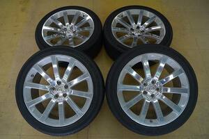 送料無料【中古 SET】245/45R20 クライスラー 純正 SRT 20インチ 9J+25.5 300C 330C 5H115 鍛造 USA