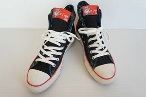 【即決】CONVERSE ALL STAR by Dr.Seuss コラボ コンバース オールスター メンズ スニーカー ハイカット 黒ベース サイズ:27.5【831497】