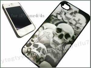 Бесплатная доставка iPhone4 iPhone4S Выделенный 3D -череп (2) с защитной пленкой/12