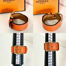 HERMES エルメス ベルト スカーフリング リング オレンジ_画像3