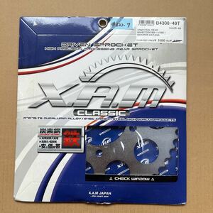 バンディット250 89~/95V~ GSX250S 刀　XAM製　リアスプロケット　新品　520-49T (#822.7)