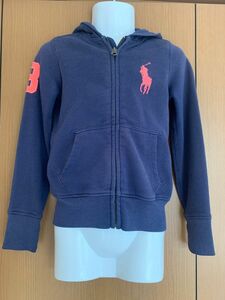 子ども ラルフローレン ジップアップパーカー パーカーネイビー フード付き ポロラルフローレン POLO RALPH LAUREN