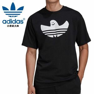 #古着屋大和 セレクトショップ B'z 稲葉浩志着 完売 adidas オリジナルス シュムーフォイル Tシャツ Sサイズ ブラック マークゴンザレス