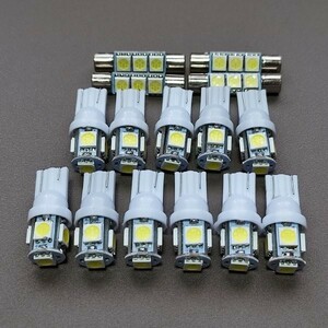 CR6 アコードハイブリッド 純正球交換用 T10 LED ルームランプ ナンバー灯15個セット 室内灯 ホンダ /5/f3