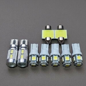 超爆光！スペーシア MK53S MK42S MK32S ルームランプ バックランプ ポジション球 ナンバー灯 T10 LED ホワイト 9個セット スズキ 10/5/t31