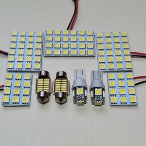 CV系 デリカD：5 ローデスト 後期 T10 LED ルームランプ 9点セット ホワイト 三菱 /s12/s24