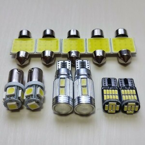 200系 ハイエース グランドキャビン 爆光！T10 LED ルームランプ ポジション ナンバー灯 11点セット ホワイト トヨタ /10/26/b9/t31