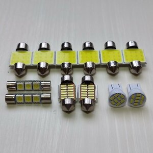 CV系 デリカD5 前期 爆光！T10 LED ルームランプ 12点セット ホワイト 三菱 /t31/t28/f3/8