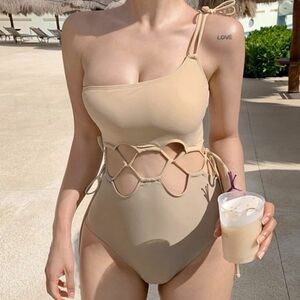 *** сильное эхо. . чувство! женский купальный костюм One-piece tube top высокий талия i94