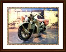 撃渋！ Maisto マイスト 1/24 Harley-Davidson ハーレー 1942 WLA Flathead フラットヘッド 軍用 バイク ミリタリー オートバイ_画像6