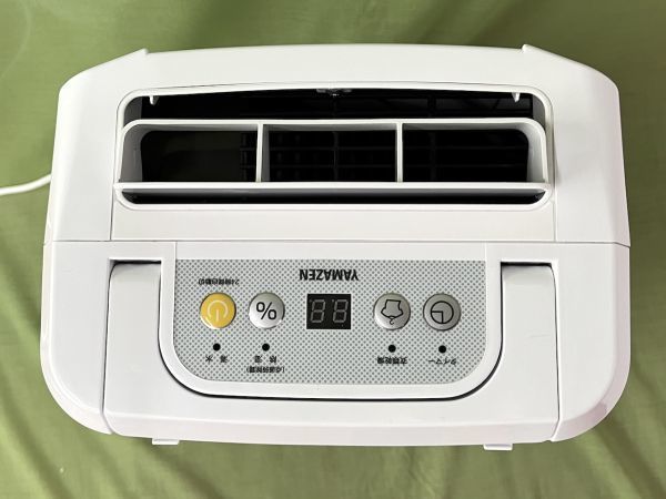 G834】美品2021年製除湿器/衣類乾燥除湿機山善YDC-C60(W) 通電動作確認