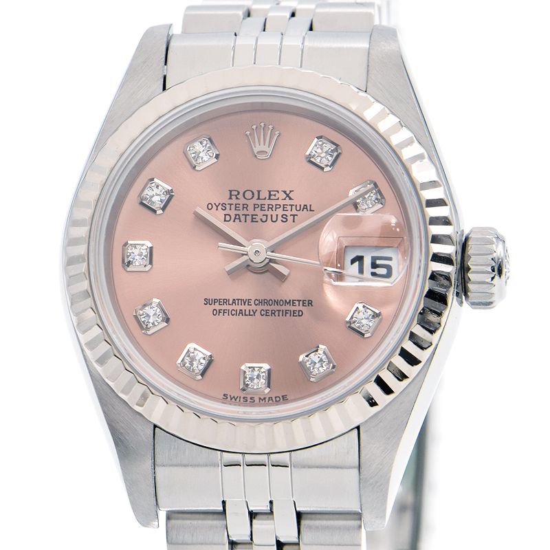 B.7207 ROLEX ロレックス レディース デイトジャスト 69174 T番 K18WG