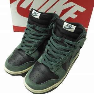 NIKE ナイキ 23SS DUNK HI RETRO PRM ダンクハイ レトロ プレミアム DQ7679-002 US8.5(26.5cm) BLACK/FADED SPRUCE-BLACK シューズ g12326