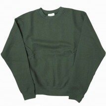 新品 LEMAIRE ルメール 21AW FLEECE SWEATSHIRT フリーススウェットシャツ M213 JE303 LJ069 S LEAD ダークグリーン プルオーバー g12284_画像1