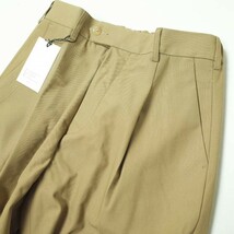 新品 HELKA ヘルカ 日本製 TROUSERS - 8CC 1タックイージートラウザーズパンツ HELKA-10 S(30) L.BROWN テーパード ボトムス g12300_画像5