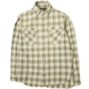 RRL ダブルアールエル 22AW Tartan Plaid Twill Work Shirts プラッドツイルワークシャツ S BEIGE Double RL 長袖 タータンチェック g12260