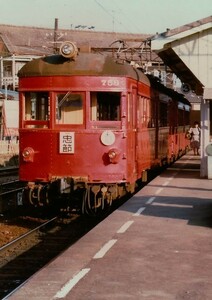 鉄道写真 名鉄 モ750形758 L判（89mm×127mm）